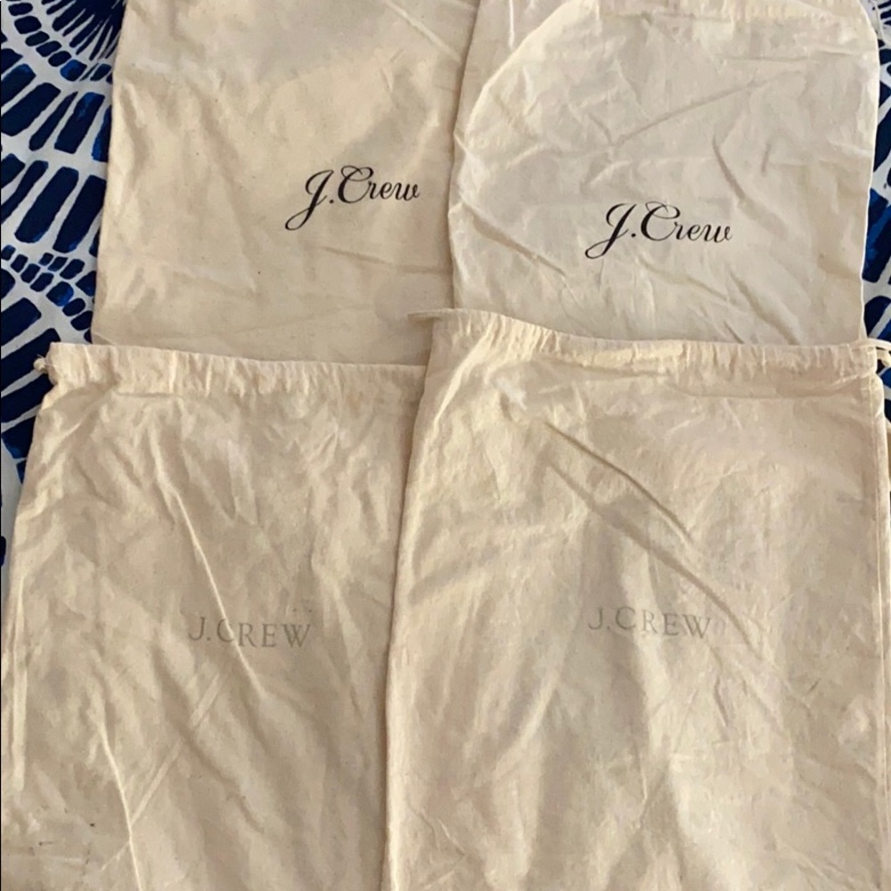 Jcrew lot of 2 cloth bags - for shoes /bags etc